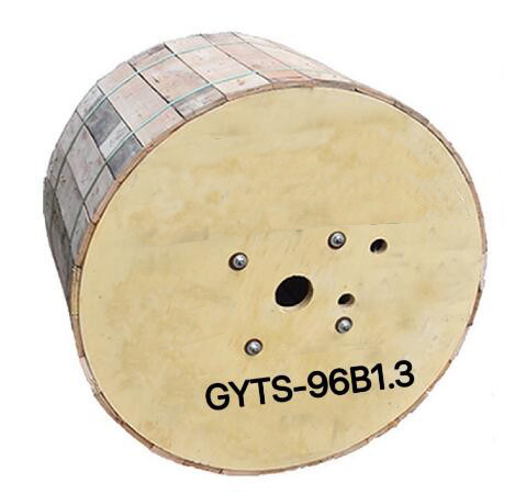GYTS-96B1.3 আউটডোর 96 কোর ফাইবার অপটিক কেবল G652D কালো একক মোড
