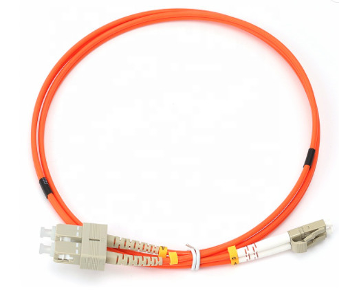 2.0mm 3.0mm ফাইবার অপটিক প্যাচ কর্ড OM2 SC LC ডুপ্লেক্স মাল্টিমোড 50/125 LSZH PVC