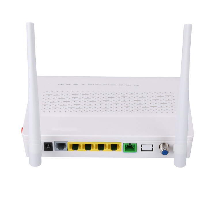 TX 1310nm RX 1490nm FTTH ONU ONT 3FE 1GE WIFI POTS CATV 2T2R মোড 5DBI গেইন ফ্রিকোয়েন্সি 2.4G
