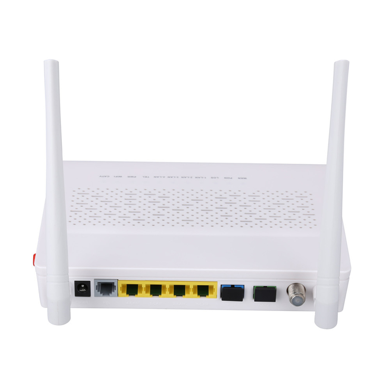 2T2R মোড GPON EPON ONU 3FE 1GE WIFI POTS CATV ডুয়াল ফাইবার FTTH ONU মডেম