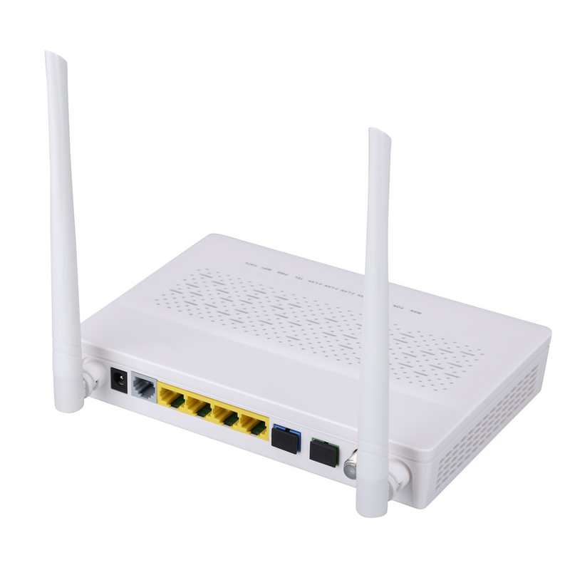 2T2R মোড GPON EPON ONU 3FE 1GE WIFI POTS CATV ডুয়াল ফাইবার FTTH ONU মডেম