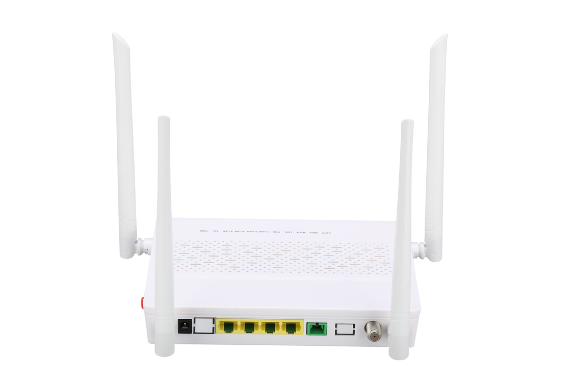 4GE 2.4G / 5G WIFI POTS CATV GPON ONU মডেম SC একক মোড একক ফাইবার