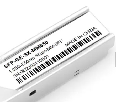 LC সংযোগকারী SFP ট্রান্সসিভার মডিউল 1.25G 550m 850nm ডুপ্লেক্স ফাইবার অপটিক ট্রান্সসিভার