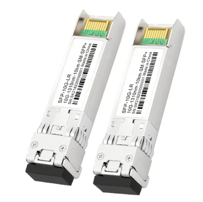 3.3V ফাইবার অপটিক ট্রান্সমিটার এবং রিসিভার 10G SFP LR 10km 1310nm LC সংযোগকারী