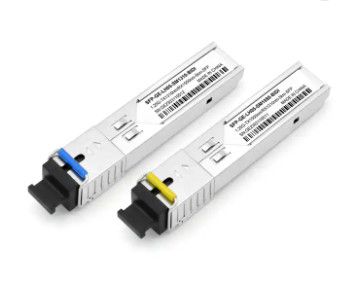 উচ্চ ব্যান্ডউইথ নেটওয়ার্কের জন্য 1.25Gbps SFP ফাইবার অপটিক ট্রান্সসিভার একক মোড