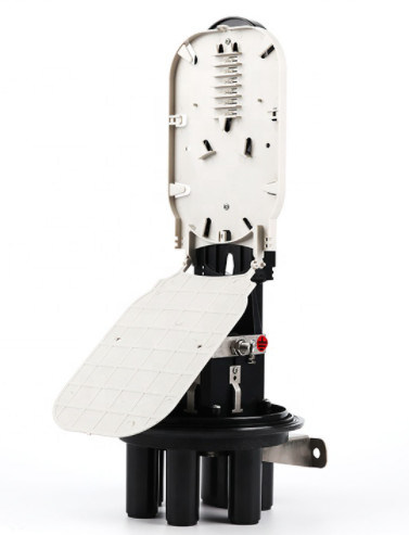 144 গম্বুজ বন্ধ ফাইবার অপটিক 6 পিসিএস ট্রে এর জন্য পিপি পিসি উপাদান