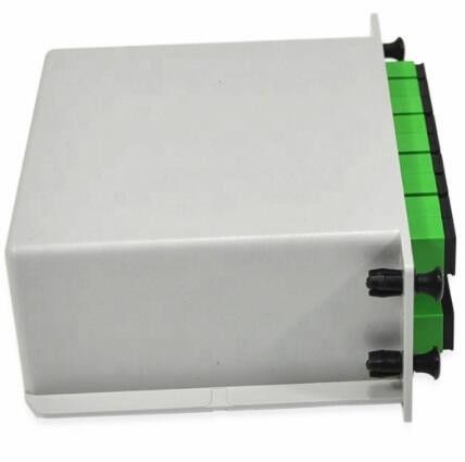 1650nm 1 × 16 পিএলসি ফাইবার অপটিক স্প্লিটার এসসি এপিসি সংযোগকারী 0.3 মি দৈর্ঘ্য
