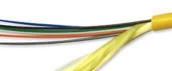 SM সফট ইন্ডোর অপটিক্যাল কেবল OD 4.5mm GJFJV-6B1 9/125 হলুদ রঙ 6 কোর